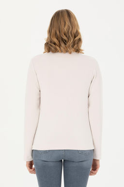 Kad_n Ta_ Dik Yaka Sweatshirt