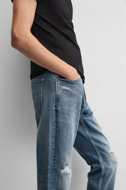 RIPPED SKINNY FIT JEANS - Zara фото 16