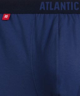 ATLANTIC 3MH-011 Трусы шорты Solid - набор 3 шт. темно-голубой + светло-голубой + индиго  фото 4