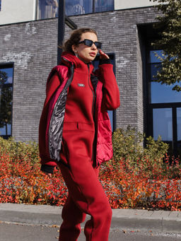 Комбинезон утепленный NOT FOR ALL женский, бордо - Inzibe фото 11