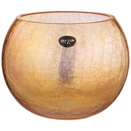 ВАЗА ШАР CRACLE AMBER 3 Л ДИАМЕТР 18 СМ ВЫСОТА 16 СМ