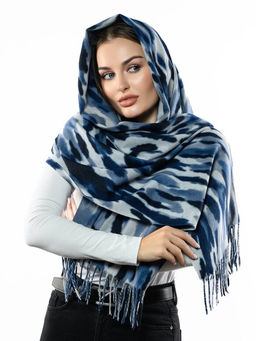 Яркий палантин с анималистичным принтом - Pretty mania фото 5