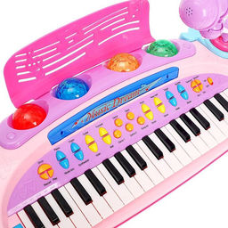 Уценка Пианино Музыкант с пюпитром, микрофоном, световые и звуковые эффекты