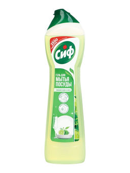 Цена за 2 шт. Гель для мытья посуды СИФ с ароматом свежего лайма и мяты, 500 мл