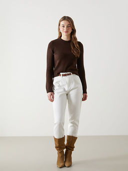 Bisiklet Yaka Kad?n Triko Kazak