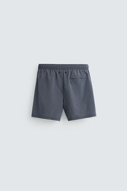 STRIPED MID-LENGTH SWIMMING TRUNKS - Zara фото 7