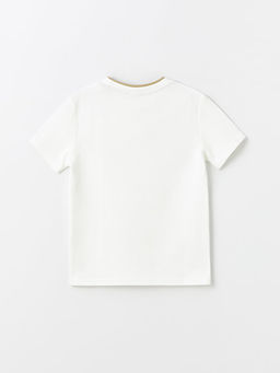 Bisiklet Yaka Bask?l? K?sa Kollu Erkek ?ocuk Ti??rt - Waikiki фото 2