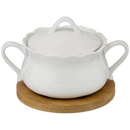 САХАРНИЦА LEFARD 16*14*8 СМ НА ДЕРЕВ. ПОДСТАВКЕ