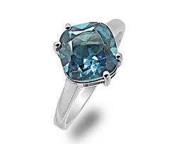 Кольцо из серебра лондон топаз кварц, Кларис