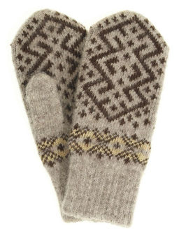 Варежки женские "Ромб с орнаментом" ПП 3236-9
