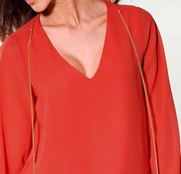 Блузка, коралловая - Patrizia dini фото 5