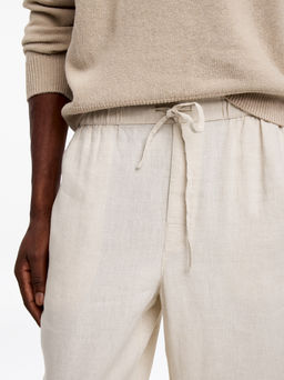 Pantalones de lino holgados - H&m фото 10