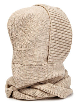 Капор жен. шерсть+акр LB-N88056 beige melange - Labbra фото 2