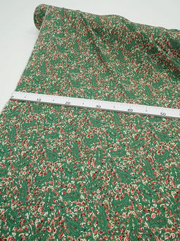 Штапель Премиум (Digital) Энжела цв.зеленый, ш.1.45м, вискоза-100%, 120гр/м.кв - Купава фото 3