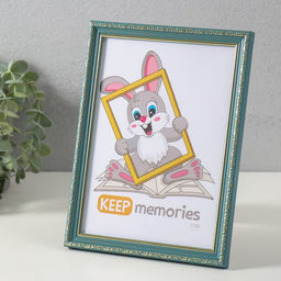 Фоторамка пластик "Модерн" 15х21 см, изумрудный (пластик. экр)