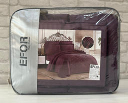 КПБ EFOR SATIN MURDUM с одеялом фиолетовый евро