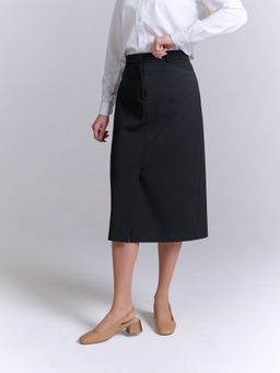 Юбка прямого кроя из костюмной ткани
