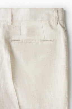 Pantal?n de traje en lino Slim Fit - H&m фото 8