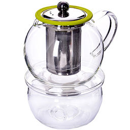 25677 Чайник стекло 1,2л+ подогрев,сито МВ (х12) - Mayer&boch фото 3