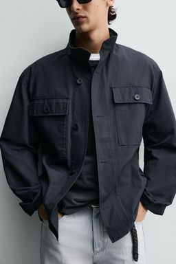 SOBRECAMISA ESTRUCTURA BOLSILLOS / Marino - Zara фото 7