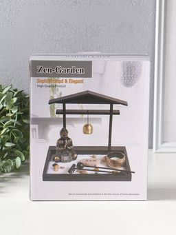 Сад Дзен "Будда у гонга" песок+камни+аромапалочки+свеча 16х22х19 см