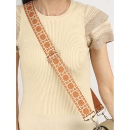 Плечевой ремень (стропа) ADEL-239/регулируемый, макс длина 150см, графика карамель/беж 247970