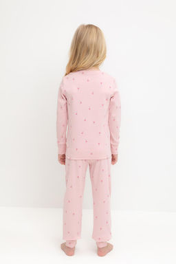 Crockid _ К 1621/розовый жемчуг,цветочная поляна пижама дет  фото 2
