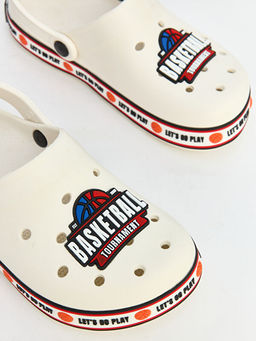 Basketbol Temal? Bask?l? Erkek ?ocuk Sandalet