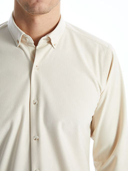 Slim Fit Uzun Kollu Kadife Erkek G?mlek