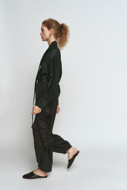 ZW COLLECTION SATIN SCARF SHIRT - Zara фото 11