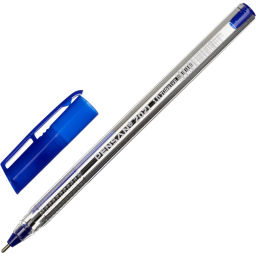 Цена за 2 шт. Ручка шариковая 2021 TRIANGLE 1,0мм трехгр. корпус, цвет чернил синий