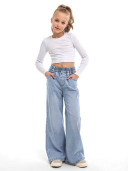 Джинсы-палаццо для девочек - СИНЯЯ МОДА фото 6