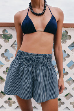 SHORTS CUADRO VICHY / Marino - Zara фото 3