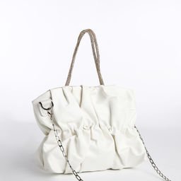 Сумка-клатч на молнии, цвет белый - Simaland фото 3