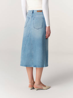 CONTE CON-894 Юбка джинсовая женская light blue  фото 5