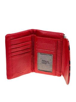 Женское портмоне из искусственной кожи, цвет красный - Greta фото 2