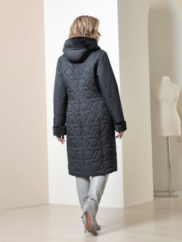 25402 Пальто т.синий - Dizzyway фото 5