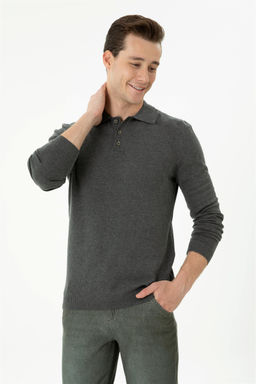 U. S. Polo Assn Мужской свитер антрацитового меланжа