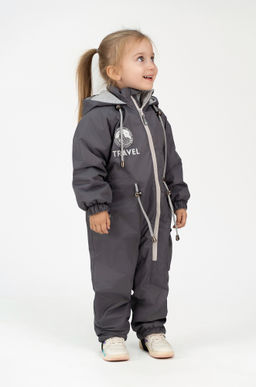 Комбинезон демисезонный серый