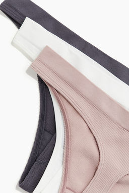 Pack 5 bragas Thong Seamless - H&m фото 3