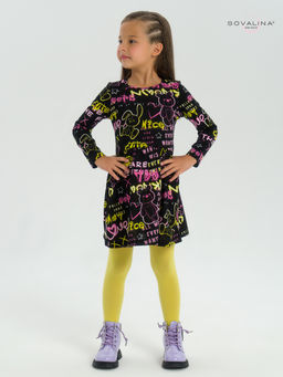 Платье Эля неоновые мишки - Sovalina фото 9