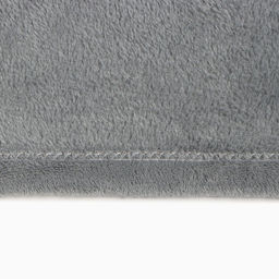 Плед «Этель», 180×200 см, корал-флис, серый