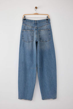 Mavi Dikis Detayl? Yuksek Bel Baggy Jeans TWOAW26JE00027 - Trendyolmilla фото 6