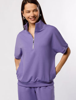 Джемпер из тонкого премиального футера с эластаном