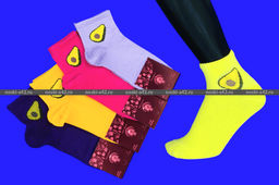 Цена за 10 пар. ЦВЕТНЫЕ НОСКИ женские АВОКАДО ECONOM 36-41 (фактически 36-40)