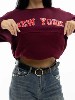 Толстовка женская, цвет бордо