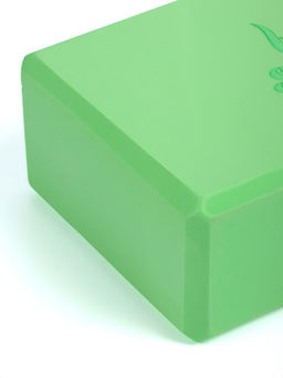 Блок для йоги 23×15×7.5 см, вес 120 г, зеленый
