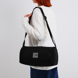 Сумка молодёжная на молнии, 35×13×15 см, чёрная