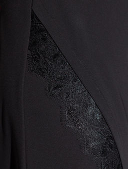 Юбка миди на запАх из креп-шифона с кружевом - Vilatte фото 2