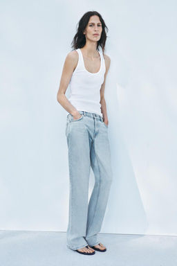 ZW COLLECTION STRAIGHT BOOTCUT LOW-RISE JEANS - Zara фото 15